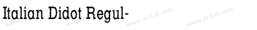 Italian Didot Regul字体转换